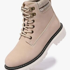 Women's Waterproof Hiking Boots - Lightweight Non-Slip AnMen's Tan Lace-Up Boots